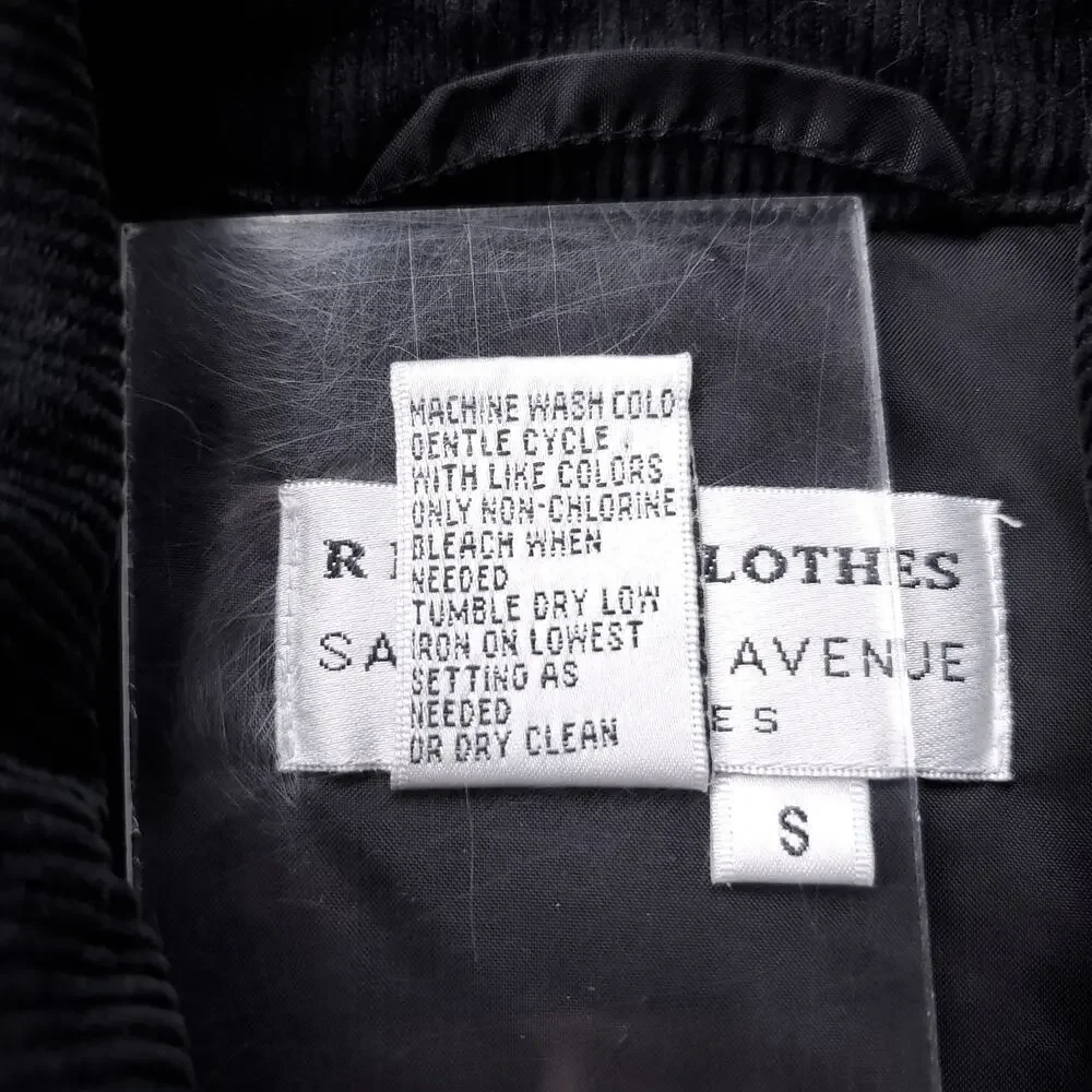 Real Clothes Saks Fifth Ave Petites Jacket Womens S Gray Quilted Collared Preppy
